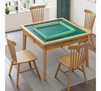 Multifunctional Game Table with 4 Drawers, Ideal for Mahjong, Dominoes, Poker, and Jigsaw Puzzles