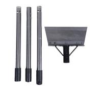 Multifunctional Garden Cleaning Shovel Heavy Duty Stainless Steel Adjustable Detachable Handle for Weeding Lawn Edging Snow Ice Removal 47.2 Inch Large Shovel Surface Durable