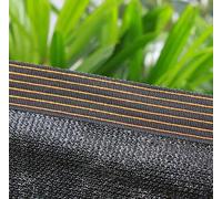 Multifunctional Garden Shade Cloth - 6x8m Black Rectangular Sail with Grommets Breathable Mesh for Balconies & Greenhouses Custom UV Protection