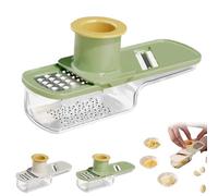 Multifunctional Garlic Grinder,Mini Garlic Slicer Multi-Functional Mandoline Slicer Veggie Shredder,Hand Garlics Grinder,Vegetable Mandoline Cutter with Container for Grating and Slicing