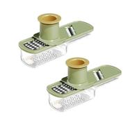 Multifunctional Garlic Grinder,Mini Slicer That Can Grind,Multi-Functional Mandoline Slicer Veggie Shredder Garlic Ginger Grinder Vegetable Mandoline Cutter with Container for Vegetables