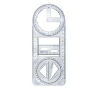 Multifunctional Geometric Ruler - Math Geometry Ruler | Geometric Drawing Template Measuring Tool | Math Drawing Ruler | Geometric Drawing Tool