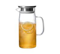 Multifunctional Glass Pitcher Borosilicate Carafe for Hot and Cold Beverages Ideal for Iced Coffee Milk and More Resistant Water Jugs