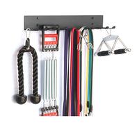 Multifunctional Gym Equipment Storage Rack - Wall Mount Holder for Exercise Bands, Lifting Belts and Skipping Ropes