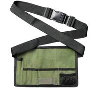 Multifunctional Hair Stylist Waist Tool Bag, Adjustable Belt, 11×6.7 Canvas Storage For Salon & Home Use, Black+green, One Size