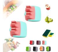 Multifunctional Hand Fruit Peeler, Two-Finger Protective Peeler, Fingervegetable Peeler Palm Peeler, Silicone Finger Grips Peeler, For Pumpkin Carrot Cucumber Potato Peeling (2pc,G)