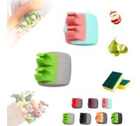 Multifunctional Hand Fruit Peeler, Two-Finger Protective Peeler, Fingervegetable Peeler Palm Peeler, Silicone Finger Grips Peeler, For Pumpkin Carrot Cucumber Potato Peeling (2pc,I)