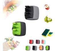 Multifunctional Hand Fruit Peeler, Two-Finger Protective Peeler, Fingervegetable Peeler Palm Peeler, Silicone Finger Grips Peeler, For Pumpkin Carrot Cucumber Potato Peeling (2pc,K)