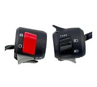 Multifunctional Handlebar Switch Overtaking Light Horn Starter Turn Fog Light Motorcycle Accessories 15x M8 12V H8WE