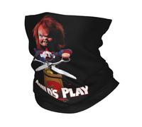 Multifunctional Headwear Chucky See You In Hell Bandana Neck Gaiter Printed Mask Scarf Multifunction Balaclava Outdoor Sports Unisex Adult All Season