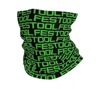 Multifunctional Headwear Festools Logo Green Tool Woodworking Neck Gaiter Women Men Windproof Winter Bandana Scarf for Cycling