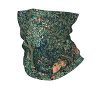 Multifunctional Headwear GREENERY, FOREST ANIMALS Hares Blue Green Bandana Neck Gaiter Printed Face Scarf Warm Headwear Riding Unisex Adult All Season