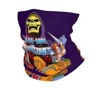 Multifunctional Headwear He Man 80s Cartoon Bandana Neck Gaiter Printed Masters Of Universe Skeletor Wrap Scarf Headband Cycling Men Women Adult Winter