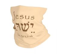 Multifunctional Headwear Holy Name Jesus Yeshua Bandana Neck Gaiter for Hiking Wrap Scarf Christian Yeshua Headband Warmer Face Scarf Cover