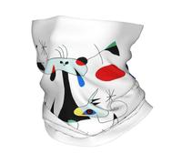 Multifunctional Headwear Joan Miro Abstract Surrealism Bandana Neck Gaiter Printed Mask Scarf Multi-use Cycling Scarf Running Unisex Adult Windproof