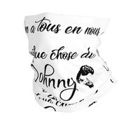 Multifunctional Headwear Johnny Hallyday Bandana Neck Gaiter Printed singer awesome Wrap Scarf Multifunctional Cycling Scarf Fishing for Men Women Adult
