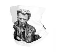 Multifunctional Headwear Johnny Hallyday Rock N Roll Bandana Neck Cover Printed Magic Scarf Multi-use Face Mask Outdoor Sports Unisex Adult Breathable