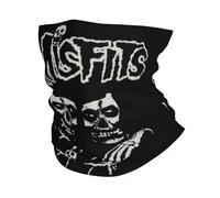 Multifunctional Headwear Misfits Horror Punk Rock Band Halloween Neck Gaiter Women Men Windproof Winter Bandana Scarf for Hiking