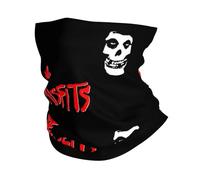 Multifunctional Headwear Rock Punk Band Misfits Skull Face Neck Gaiter Men Women UV Face Shield Winter Heavy Metal Bandana Scarf for Cycling