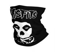 Multifunctional Headwear Rock Punk Band Misfits Skull Face Neck Gaiter Women Men UV Face Shield Winter Heavy Metal Bandana Scarf for Cycling