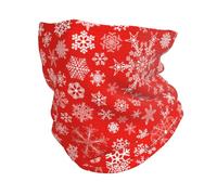 Multifunctional Headwear Snowflakes Merry Christmas Ourdoor Face Balaclavas Neck Gaiter Bandanas Scarf For Men Women Outdoor Sports