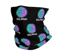 Multifunctional Headwear Solana Cryptocurrency - Solana SOL Bandana Neck Gaiter Printed Wrap Scarf Multifunction Headband Running Unisex Adult Washable