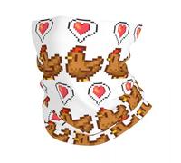 Multifunctional Headwear Stardew Valley Happy Brown Chicken Bandana Neck Gaiter Printed Wrap Scarf Cycling Scarf Riding For Men Women Adult All Season