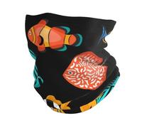 Multifunctional Headwear Tropical Fish Marine Life Ourdoor Face Balaclavas Neck Gaiter Bandanas Scarf For Men Women Outdoor Sports