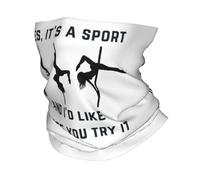 Multifunctional Headwear Yes, It's a Sport - Pole Dance Design Bandana Neck Gaiter Printed Wrap Scarf Face Mask Outdoor Sports Unisex Adult Breathable