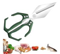 Multifunctional Heavy-Duty Kitchen Shears, 2025 New Heavy Duty Kitchen Scissors for Food with Ergonomic Handle, Sharp Stainless Poultry Scissors for Chicken, Meat (Green)