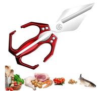 Multifunctional Heavy-Duty Kitchen Shears, 2025 New Heavy Duty Kitchen Scissors for Food with Ergonomic Handle, Sharp Stainless Poultry Scissors for Chicken, Meat (Red)