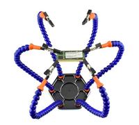 Multifunctional Helping Hands with 6 Flexible Gooseneck Metal Arms Heavy Duty Base with Solder Spool Holder Dispenser Holder
