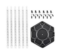 Multifunctional Helping Hands with 6 Flexible Gooseneck Metal Arms Heavy Duty Base with Solder Spool Holder Dispenser