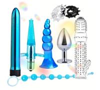 Multifunctional Hip Smooth Stretcher 8-Piece Set for Home Deep Body Flexibility Training + Y6 (Blue)