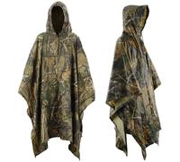 Multifunctional Hooded Waterproof Poncho Military Camouflage Rainproof Portable Emergency Rain Disclosure Camp Hiking And Cycling Outdoor Activities