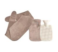 Multifunctional Hot Water Bag Belt, Hot Water Bottle Wearable, Extended 130cm Heating Belt Relieve Fatigue and Period Pain, 1000ml, Wrap Around, Hot and Cold Therapies(Light Brown)