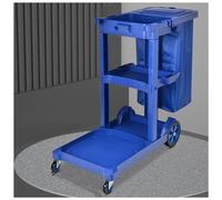 Multifunctional Hotel Cleaning Cart with High Load Capacity Silent Swivel Casters Design for Efficient Room Service and Housekeeping Solutions