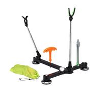 Multifunctional Ice Fishing Rod Holder with Adjustable Angles Shelf Folding Retractable Gear for Banks Boats