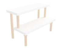 Multifunctional Indoor Plant Shelf - Wooden Display Stand for Small Plants Perfect for Office or Home Décor (36 x 21 x 23.2CM)