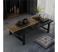 Multifunctional Japanese Low Tea Table Floor Sitting Dining Table for Bedroom Living Room BalconyLow Tatami Puja & Camping Table (B 70x50CM)