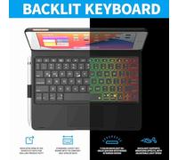 Multifunctional Keyboard, 360 Degree Rotatable BT Keyboard With 7 Color Backlit, Long Standby Time for With Sensitive Touchpad, Compatible 12.9 Inch and (#12)