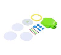 Multifunctional Kid Painting Ruler Kit, Children's Art Drawing Ruler Set with Geometric Templates, Spiral Pattern Maker for Creative DIY Projects, Includes Gear Wheels and Color