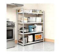 Multifunctional Kitchen Bakers Rack with Storage Cabinet Adjustable Microwave Stand Easy to Install 4Tier Shelves Versatile Organizer for Kitchen Dining Room 60x35x150CM