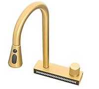 Multifunctional Kitchen Sink Accessories Gold Cascade Faucet Accessories Versatile Bar Sink Fixtures Elegant Countertop Tap Enhancements for Home and Commercial Use