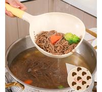 Multifunctional Kitchen Spoon - Stable Nylon Build, Comfortable Silicone Grip, Lightweight Ergonomic Shape, Multi Purpose Ladle | Straining Draining Serving Pasta Noodles Dumplings Vegetables Soup Fru