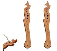 Multifunctional Kitchen Tools - Jar Opener, Herb Stripper Tool, Oven Rack Push Pull Tool, Wooden Kitchen Tools with Compact Design (2PC)