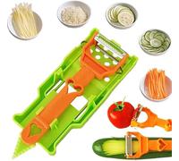 Multifunctional Kitchenware Julienne Peeler Set, 2 in 1 Vegetable Cutter and Parer, 2025 New Upgrade Multifunctionals Kitchen Gadgets for Potato Fruit Orange Lemon Squeezer
