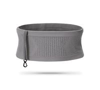 Multifunctional Knit Breathable Concealed Waist Bag Adjustable Running Waist Belt Knit Concealed Waist Bag Storage Belt Capacity Waist Bag, Gray L