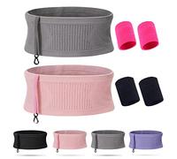 Multifunctional Knit Breathable Concealed Waist Bag, Large Capacity Adjustable Running Belt, Universal Running Belt for Running and Outdoor for Running and Outdoor for Women and Men, 2Pcs-A, S, Sport