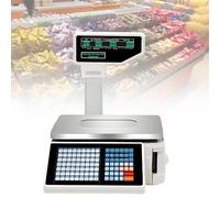 Multifunctional Label Printing Counting Scale with Double-Sided Display, High Accuracy, Precision, and High Speed for Supermarket, Retail Store & Trade